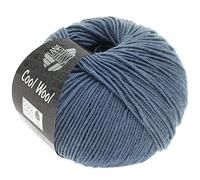 LANA GROSSA Cool Wool Uni | Extrafeine Merinowolle waschmaschinenfest und filzfrei | Handstrickgarn aus 100% Schurwolle (Merino extrafein) | 50g Wolle zum Stricken & Häkeln | 160m Garn FB 2037