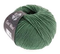 Lana Grossa Wolle Cool Wool 2000 - extrafeine Merinowolle waschmaschinenfest 50g dunkles Graugrün