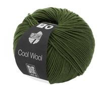 LANA GROSSA Cool Wool Uni | Extrafeine Merinowolle waschmaschinenfest und filzfrei | Handstrickgarn aus 100% Schurwolle (Merino extrafein) | 50g Wolle zum Stricken & Häkeln | 160m Garn FB 2042