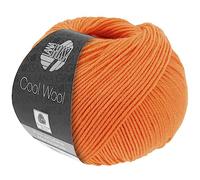 LANA GROSSA Cool Wool Uni | Extrafeine Merinowolle waschmaschinenfest und filzfrei | Handstrickgarn aus 100% Schurwolle (Merino extrafein) | 50g Wolle zum Stricken & Häkeln | 160m Garn FB 2105