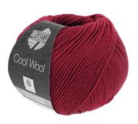 LANA GROSSA Cool Wool Uni | Extrafeine Merinowolle waschmaschinenfest und filzfrei | Handstrickgarn aus 100% Schurwolle (Merino extrafein) | 50g Wolle zum Stricken & Häkeln | 160m Garn FB 468