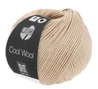 LANA GROSSA Cool Wool Uni | Extrafeine Merinowolle waschmaschinenfest und filzfrei | Handstrickgarn aus 100% Schurwolle (Merino extrafein) | 50g Wolle zum Stricken & Häkeln | 160m Garn FB 2114