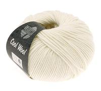 LANA GROSSA Cool Wool Uni | Extrafeine Merinowolle waschmaschinenfest und filzfrei | Handstrickgarn aus 100% Schurwolle (Merino extrafein) | 50g Wolle zum Stricken & Häkeln | 160m Garn FB 432