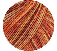 Lana Grossa COOL WOOL VINTAGE 50 g Ton-in-Ton gefärbte Merinowolle in Vintage-Optik 160 m, Farbe:7388 - Orangebraun