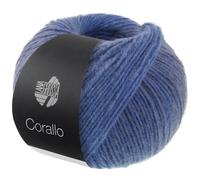 LANA GROSSA Corallo | Edle Baumwoll-Netzgarnstruktur mit Merinofasern und dezentem Farbverlauf | Handstrickgarn aus 70% Baumwolle & 30% Schurwolle | 100g Wolle, Stricken & Häkeln | 105m Garn FB 6