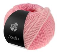 LANA GROSSA Corallo | Edle Baumwoll-Netzgarnstruktur mit Merinofasern und dezentem Farbverlauf | Handstrickgarn aus 70% Baumwolle & 30% Schurwolle | 100g Wolle, Stricken & Häkeln | 105m Garn FB 3