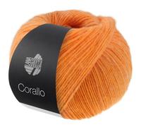 LANA GROSSA Corallo | Edle Baumwoll-Netzgarnstruktur mit Merinofasern und dezentem Farbverlauf | Handstrickgarn aus 70% Baumwolle & 30% Schurwolle | 100g Wolle, Stricken & Häkeln | 105m Garn FB 1