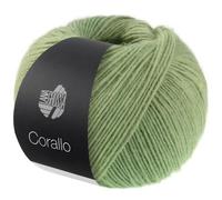 LANA GROSSA Corallo | Edle Baumwoll-Netzgarnstruktur mit Merinofasern und dezentem Farbverlauf | Handstrickgarn aus 70% Baumwolle & 30% Schurwolle | 100g Wolle, Stricken & Häkeln | 105m Garn FB 9