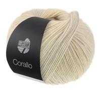 LANA GROSSA Corallo | Edle Baumwoll-Netzgarnstruktur mit Merinofasern und dezentem Farbverlauf | Handstrickgarn aus 70% Baumwolle & 30% Schurwolle | 100g Wolle, Stricken & Häkeln | 105m Garn FB 10