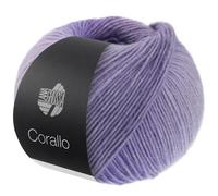 LANA GROSSA Corallo | Edle Baumwoll-Netzgarnstruktur mit Merinofasern und dezentem Farbverlauf | Handstrickgarn aus 70% Baumwolle & 30% Schurwolle | 100g Wolle, Stricken & Häkeln | 105m Garn FB 8