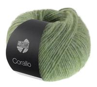 LANA GROSSA Corallo | Edle Baumwoll-Netzgarnstruktur mit Merinofasern und dezentem Farbverlauf | Handstrickgarn aus 70% Baumwolle & 30% Schurwolle | 100g Wolle, Stricken & Häkeln | 105m Garn FB 109