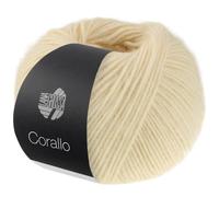 Lana Grossa Corallo Uni 50g 110 - Rohweiß