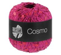 LANA GROSSA Cosmo | Beilaufgarn aus Baumwolle mit großen und kleinen Pailletten | Handstrickgarn aus 100% Baumwolle | 100g Wolle zum Stricken & Häkeln | 260m GarnFB 15