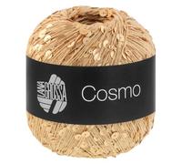 Lana Grossa Handstrickgarn Cosmo – 100% Baumwolle, mit großen & kleinen Pailletten, 100g/260m, Fb. 9