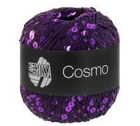 LANA GROSSA Cosmo | Beilaufgarn aus Baumwolle mit großen und kleinen Pailletten | Handstrickgarn aus 100% Baumwolle | 100g Wolle zum Stricken & Häkeln | 260m GarnFB 18