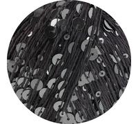 LANA GROSSA Cosmo | Beilaufgarn aus Baumwolle mit großen und kleinen Pailletten | Handstrickgarn aus 100% Baumwolle | 100g Wolle zum Stricken & Häkeln | 260m GarnFB 4