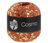 LANA GROSSA Cosmo | Beilaufgarn aus Baumwolle mit großen und kleinen Pailletten | Handstrickgarn aus 100% Baumwolle | 100g Wolle zum Stricken & Häkeln | 260m GarnFB 8