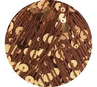 LANA GROSSA Cosmo | Beilaufgarn aus Baumwolle mit großen und kleinen Pailletten | Handstrickgarn aus 100% Baumwolle | 100g Wolle zum Stricken & Häkeln | 260m GarnFB 7