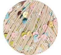 LANA GROSSA Cosmo | Beilaufgarn aus Baumwolle mit großen und kleinen Pailletten | Handstrickgarn aus 100% Baumwolle | 100g Wolle zum Stricken & Häkeln | 260m GarnFB 11