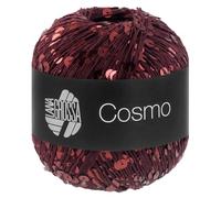 LANA GROSSA Cosmo | Beilaufgarn aus Baumwolle mit großen und kleinen Pailletten | Handstrickgarn aus 100% Baumwolle | 100g Wolle zum Stricken & Häkeln | 260m GarnFB 17