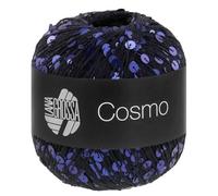 LANA GROSSA Cosmo | Beilaufgarn aus Baumwolle mit großen und kleinen Pailletten | Handstrickgarn aus 100% Baumwolle | 100g Wolle zum Stricken & Häkeln | 260m GarnFB 19