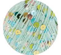 LANA GROSSA Cosmo | Beilaufgarn aus Baumwolle mit großen und kleinen Pailletten | Handstrickgarn aus 100% Baumwolle | 100g Wolle zum Stricken & Häkeln | 260m GarnFB 21