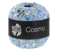 LANA GROSSA Cosmo | Beilaufgarn aus Baumwolle mit großen und kleinen Pailletten | Handstrickgarn aus 100% Baumwolle | 100g Wolle zum Stricken & Häkeln | 260m GarnFB 20