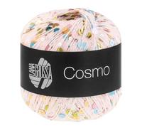 LANA GROSSA Cosmo | Beilaufgarn aus Baumwolle mit großen und kleinen Pailletten | Handstrickgarn aus 100% Baumwolle | 100g Wolle zum Stricken & Häkeln | 260m GarnFB 12