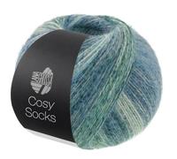 LANA GROSSA Cosy Socks | Flauschiges Sockengarn mit Merinowolle, waschmaschinenfest | Handstrickgarn aus 70% Schurwolle (Merino) & 30% Polyamid| 100g Wolle, Stricken & Häkeln | 400m Garn FB 254