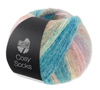 LANA GROSSA Cosy Socks | Flauschiges Sockengarn mit Merinowolle, waschmaschinenfest | Handstrickgarn aus 70% Schurwolle (Merino) & 30% Polyamid| 100g Wolle, Stricken & Häkeln | 400m Garn FB 258