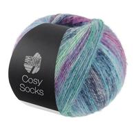 LANA GROSSA Cosy Socks | Flauschiges Sockengarn mit Merinowolle, waschmaschinenfest | Handstrickgarn aus 70% Schurwolle (Merino) & 30% Polyamid| 100g Wolle, Stricken & Häkeln | 400m Garn FB 255