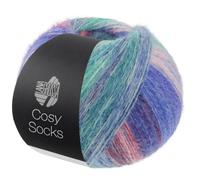 LANA GROSSA Cosy Socks | Flauschiges Sockengarn mit Merinowolle, waschmaschinenfest | Handstrickgarn aus 70% Schurwolle (Merino) & 30% Polyamid| 100g Wolle, Stricken & Häkeln | 400m Garn FB 252