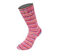 LANA GROSSA Cosy Socks Multi Stripes | Flauschig & waschmaschinenfest mit besonderem Druckeffekt | Handstrickgarn aus 70% Schurwolle & 30% Polyamid | 100g Wolle zum Stricken & Häkeln | 400m FB 152