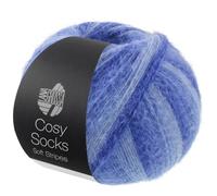LANA GROSSA Cosy Socks Soft Stripes | Flauschiges Sockengarn mit besonderem Druckeffekt | Handstrickgarn aus 70% Schurwolle & 30% Polyamid | 100g Wolle zum Stricken & Häkeln | 400m Garn FB 109