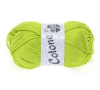 LANA GROSSA Cotone | Baumwollbasicgarn | Handstrickgarn aus 100% Baumwolle | 50g Wolle zum Stricken & Häkeln | 125m Garn FB 23