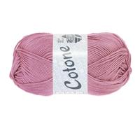 LANA GROSSA Cotone | Baumwollbasicgarn | Handstrickgarn aus 100% Baumwolle | 50g Wolle zum Stricken & Häkeln | 125m Garn FB 57