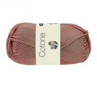 LANA GROSSA Cotone | Baumwollbasicgarn | Handstrickgarn aus 100% Baumwolle | 50g Wolle zum Stricken & Häkeln | 125m Garn FB 138