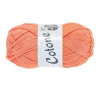 LANA GROSSA Cotone | Baumwollbasicgarn | Handstrickgarn aus 100% Baumwolle | 50g Wolle zum Stricken & Häkeln | 125m Garn FB 75