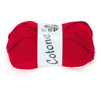 Cotone Uni von Lana Grossa, Rot, aus Baumwolle