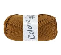 LANA GROSSA Cotone | Baumwollbasicgarn | Handstrickgarn aus 100% Baumwolle | 50g Wolle zum Stricken & Häkeln | 125m Garn FB 37