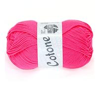 LANA GROSSA Cotone | Baumwollbasicgarn | Handstrickgarn aus 100% Baumwolle | 50g Wolle zum Stricken & Häkeln | 125m Garn FB 3