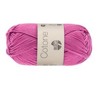 LANA GROSSA Cotone | Baumwollbasicgarn | Handstrickgarn aus 100% Baumwolle | 50g Wolle zum Stricken & Häkeln | 125m Garn FB 144