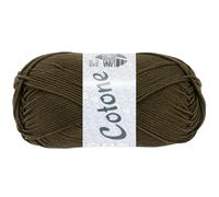 LANA GROSSA Cotone | Baumwollbasicgarn | Handstrickgarn aus 100% Baumwolle | 50g Wolle zum Stricken & Häkeln | 125m Garn
