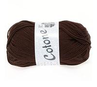 LANA GROSSA Cotone | Baumwollbasicgarn | Handstrickgarn aus 100% Baumwolle | 50g Wolle zum Stricken & Häkeln | 125m Garn FB 29