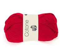 LANA GROSSA Cotone | Baumwollbasicgarn | Handstrickgarn aus 100% Baumwolle | 50g Wolle zum Stricken & Häkeln | 125m Garn FB 18