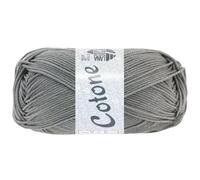 LANA GROSSA Cotone | Baumwollbasicgarn | Handstrickgarn aus 100% Baumwolle | 50g Wolle zum Stricken & Häkeln | 125m Garn FB 19