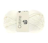 LANA GROSSA Cotone | Baumwollbasicgarn | Handstrickgarn aus 100% Baumwolle | 50g Wolle zum Stricken & Häkeln | 125m Garn FB 28