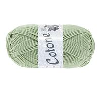 LANA GROSSA Cotone | Baumwollbasicgarn | Handstrickgarn aus 100% Baumwolle | 50g Wolle zum Stricken & Häkeln | 125m Garn FB 97