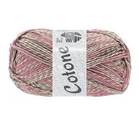 LANA GROSSA Cotone Mouline | Baumwollbasicgarn | Handstrickgarn aus 100% Baumwolle | 50g Wolle zum Stricken & Häkeln | 125m Garn FB 520