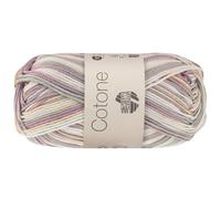 LANA GROSSA Cotone Print | Baumwollbasicgarn | Handstrickgarn aus 100% Baumwolle | 50g Wolle zum Stricken & Häkeln | 125m Garn FB 369